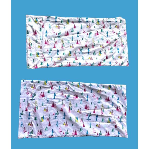 Modern Southern Home Christmas Tree Pillowcases King White 19 in W 38 in… - Picture 8 of 12